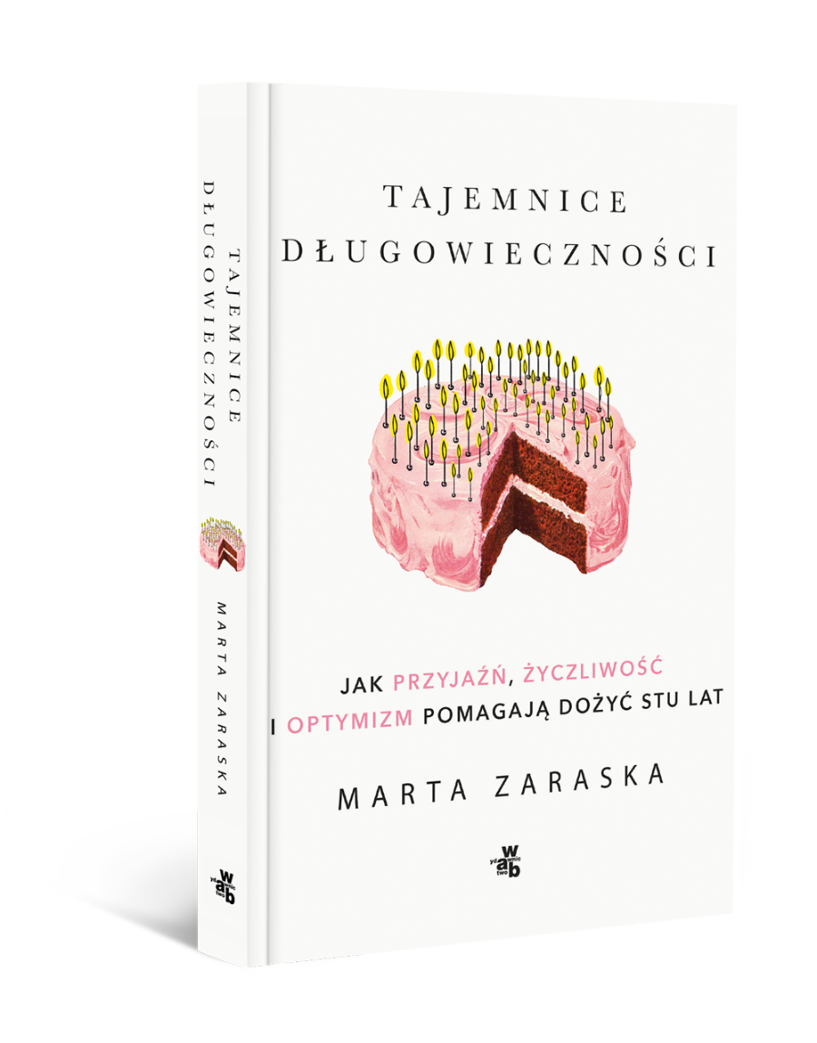 Książka Marty Zaraski  „Tajemnice długowieczności. Jak przyjaźń, optymizm i życzliwość pomagają dożyć stu lat” ukazała się nakładem Wydawnictwa W.A.B.