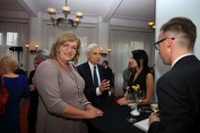 Posłanka Anna Grodzka, poseł Marcin Święcicki i dziennikarka POLITYKI Malwina Dziedzic.