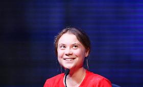 Greta Thunberg w czasie spotkania autorskiego w Londynie, październik 2022 r.