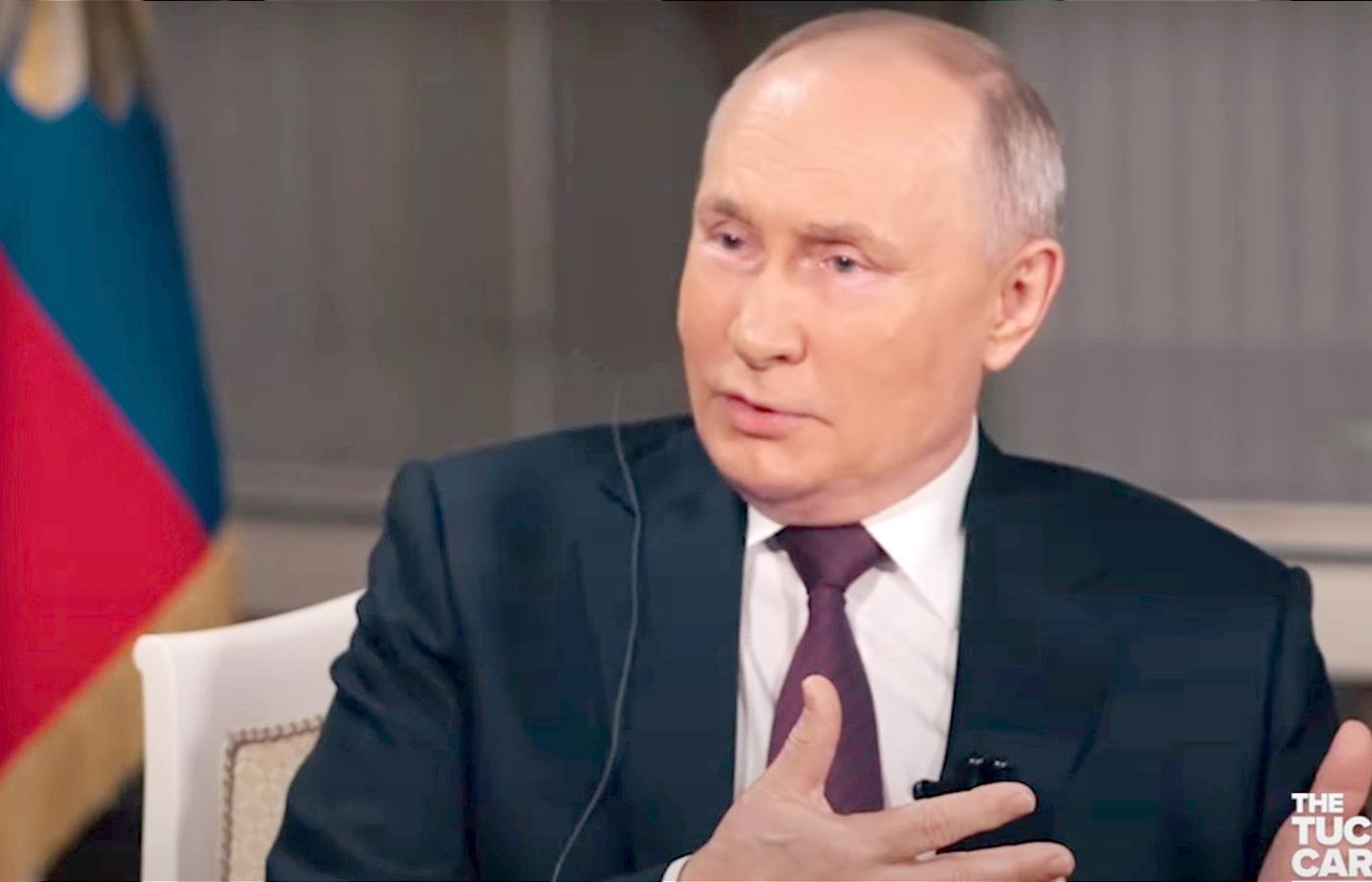 Władimir Putin w programie Tuckera Carlsona