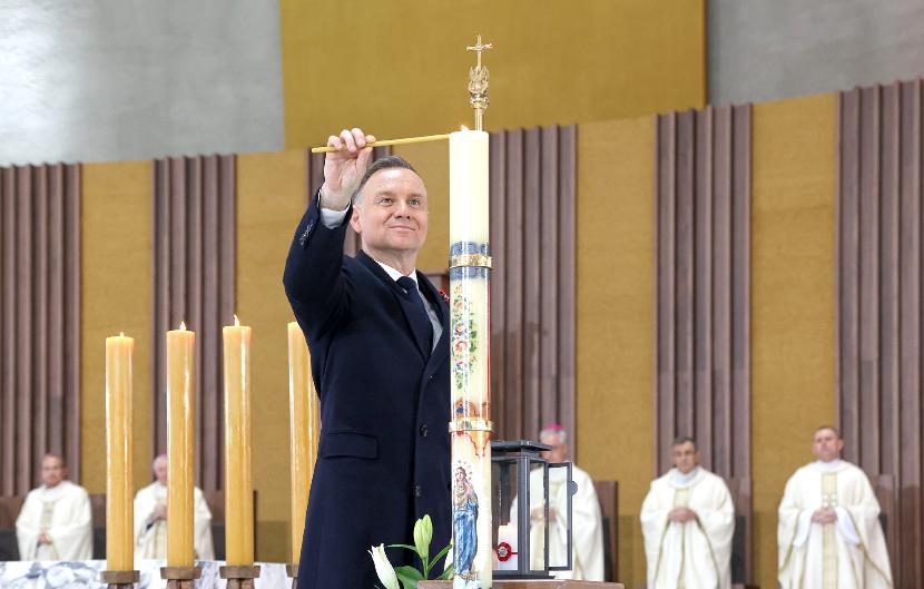 Andrzej Duda zapalił Świecę Niepodległości, 11 listopada 2023 r.