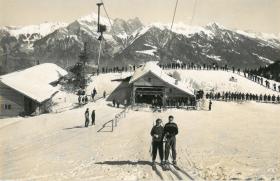 Wyciąg orczykowy w Pizol (2844 m n.p.m.), położonym we wschodniej Szwajcarii.