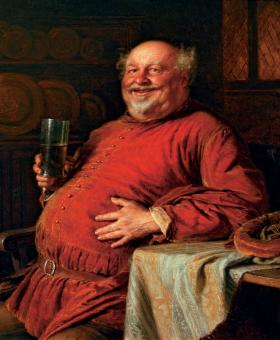 Szekspirowski „Falstaff” – obraz Eduarda Grütznera z 1910 r.