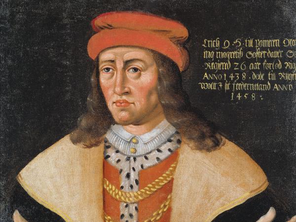 Portret Eryka Pomorskiego (Bogusława), króla Danii, Norwegii i Szwecji.