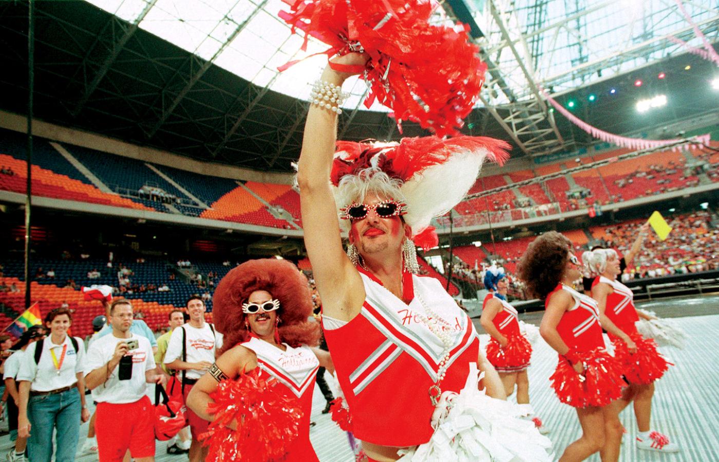 Igrzyska homoseksualistów w Amsterdamie w 1998, na zdjęciu drużyna USA