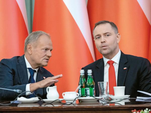 Donald Tusk i Karol Nawrocki