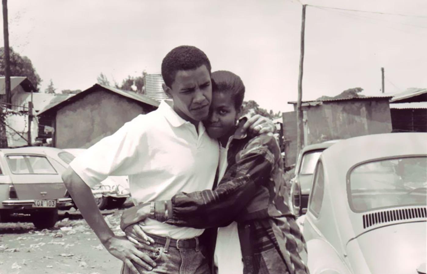 <b>Barack i Michelle, jeszcze jako narzeczeństwo. Kenia 1992 rok.</b>