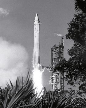 Start rakiety Atlas-Centaur z sondą Mariner 9 na pokładzie. 30 maja 1971 r., Kosmodrom Cape Kennedy.
