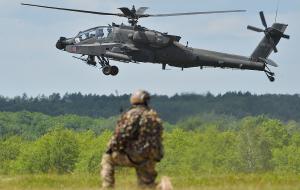 Śmigłowiec na ćwiczeniach Anakonda