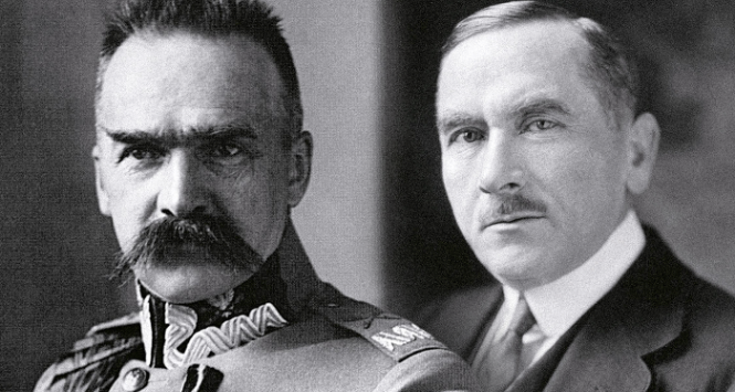 Józef Piłsudski i Roman Dmowski