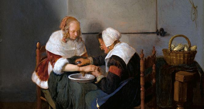 Gerritsz Quiringh van Brekelenkam, „Upuszczanie krwi”, 1660 r.