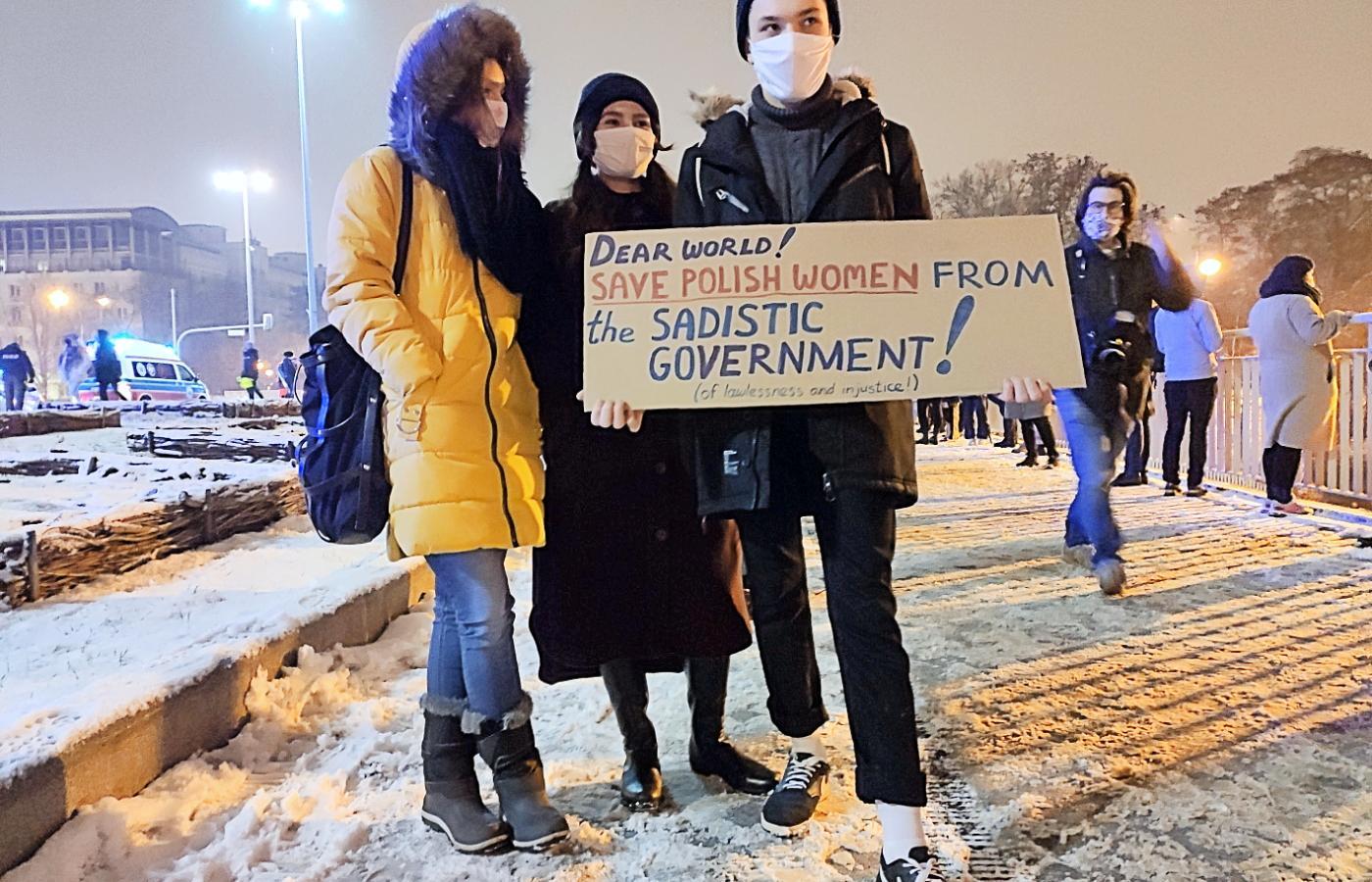 Protest w Warszawie, 28 stycznia 2021 r.