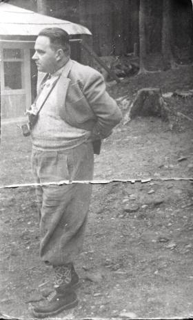 Henryk Szadkowski na przedwojennym zdjęciu.