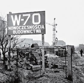 Reklama wielkiej płyty jako nowoczesnego budownictwa, Radom, luty 1971 r.