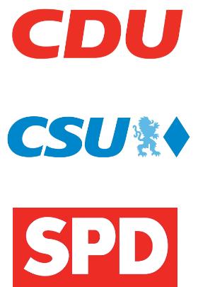 Wielka koalicja chadeków i socjaldemokratów, zawiązana w 1966 r., stała się momentem zwrotnym w polityce RFN, przyczyniając się do powstania APO, opozycji pozaparlamentarnej, nośnika młodzieżowej rewolty (znaki partii współczesne).