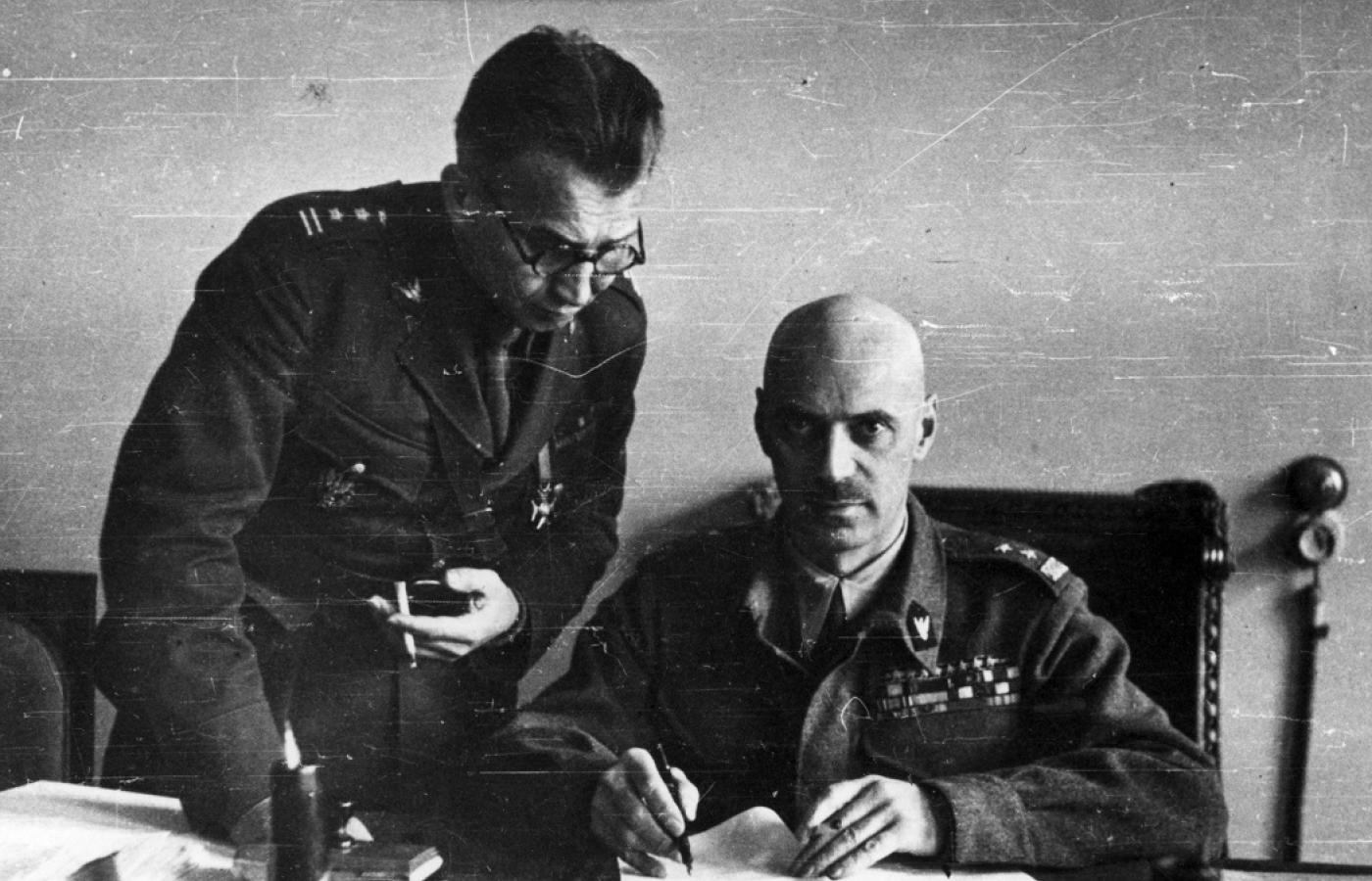 ZSRR, 1941-1942. Gen. Władysław Anders i płk. Leopold Okulicki