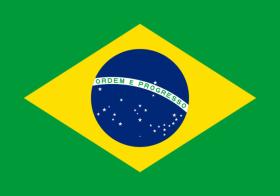 Flaga Brazylii to prostokąt, na którym znajduje się duży żółty romb, a w nim niebieska kula z gwiazdami (m.in. z Krzyżem Południa), przecięta białym pasem z napisem Ordem e Progresso, co oznacza: „ład i postęp”. Na niebie flagi odwzorowano układ gwiazd widziany w Rio de Janeiro 15 listopada 1889, czyli dniu ogłoszenia kraju republiką.