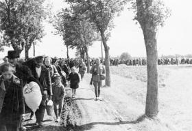 W czasie II wojny światowej deportacje dotknęły około 6 mln. osób. Na zdjęciu Polacy wysiedlani z terenów włączonych do Rzeszy (Kraj Warty), 1939 r.