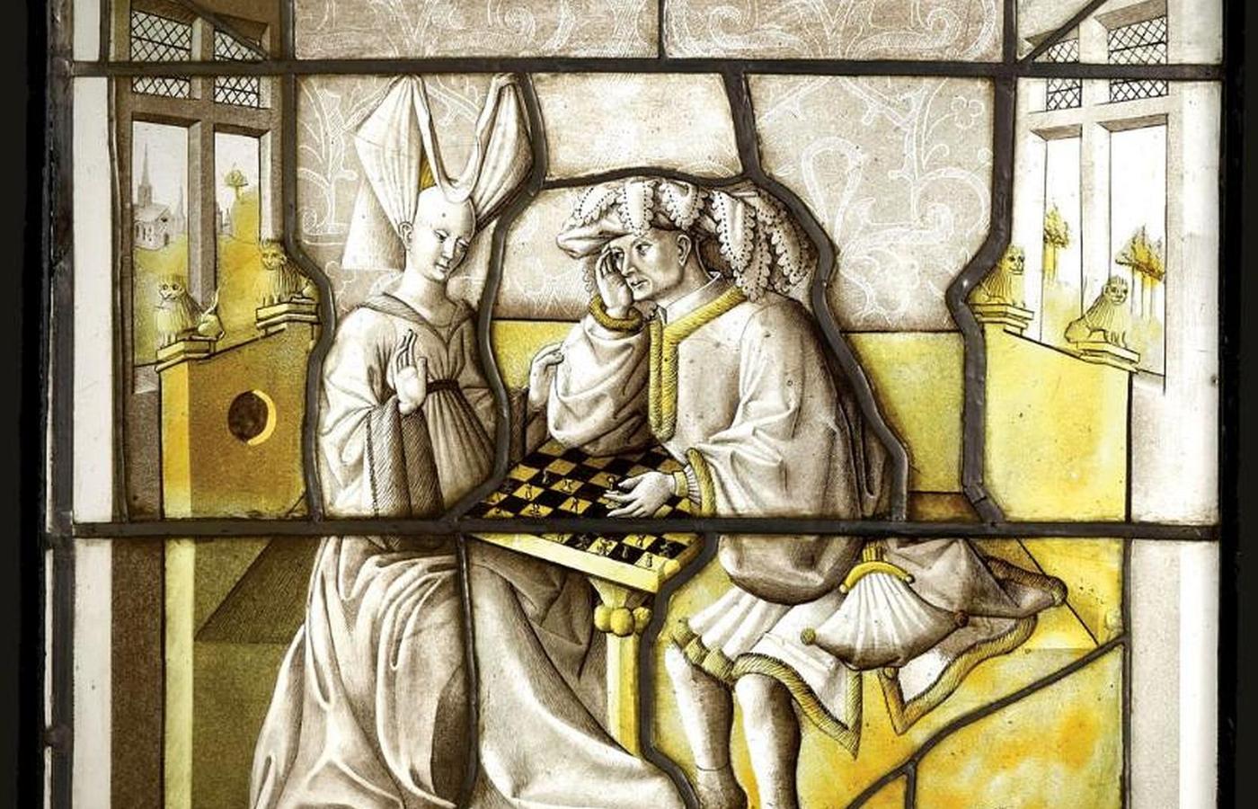 Czepek rogaty był modny w Burgundii w XV w. Kościołowi kojarzył się z szatanem, ale w końcu stał się nakryciem głowy zakonnic, czyli kornetem.