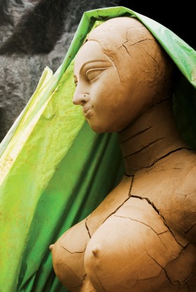 Posąg bogini Durga, Kolkata, Zachodni Bengal, Indie.