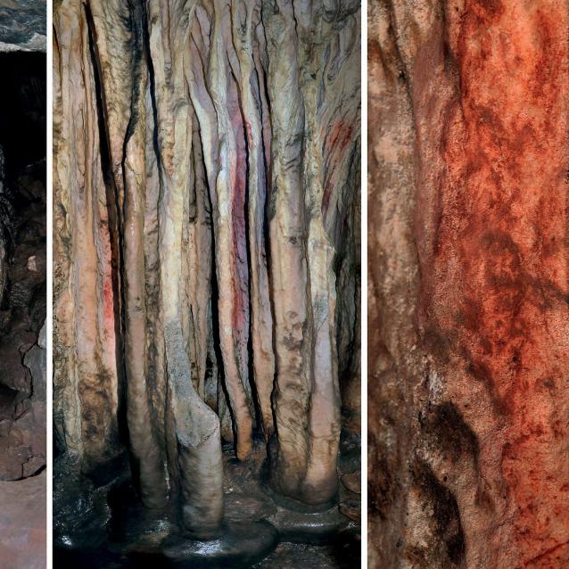 Pomalowane ochrą stalagmity w jaskini Cueva de Ardales w Andaluzji liczą ponad 60 tys. lat i zdaniem naukowców są dziełem neandertalczyków.