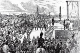 Egzekucja Aleksandra Sołowiewa, który pięć razy niecelnie strzelił do Aleksandra II.