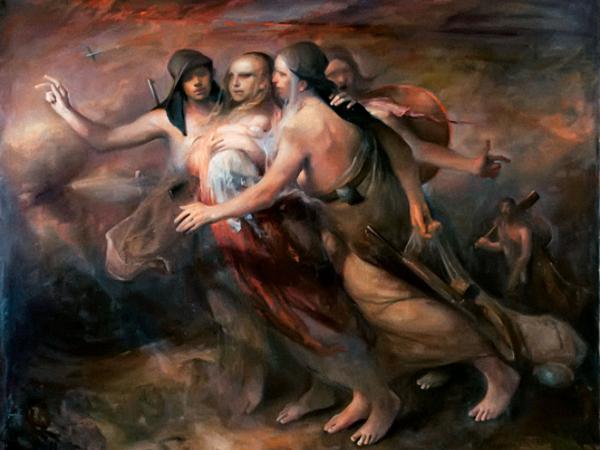 Odd Nerdrum „Przekraczanie granicy”, 2014 r.