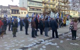 Demonstracja aktywistów Złotego Świtu. Komotini, grudzień 2010 r.