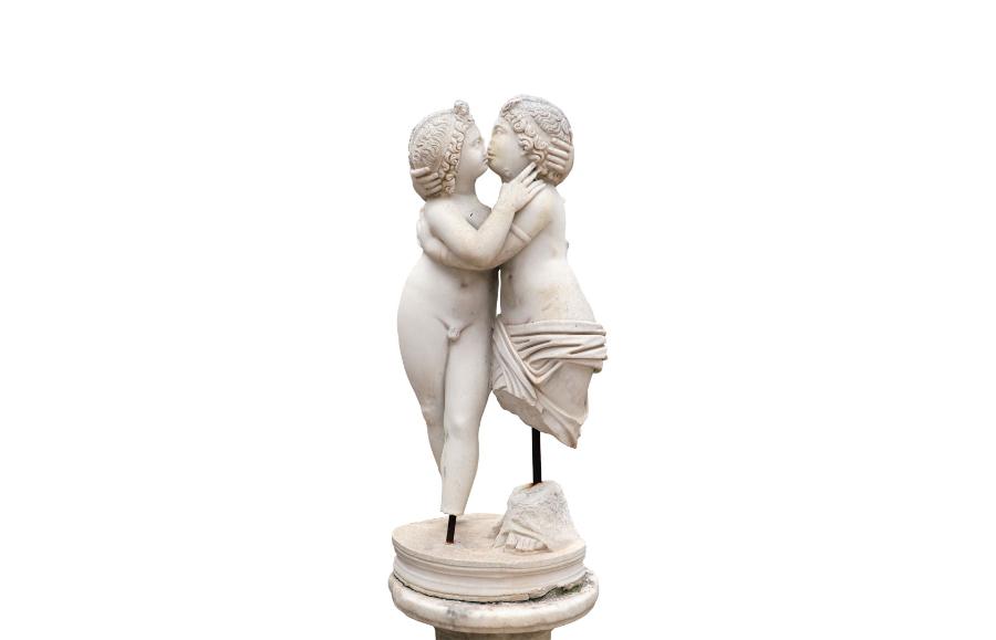 Amor i Psyche, rzeźba z antycznej miejscowości Ostia pod Rzymem.