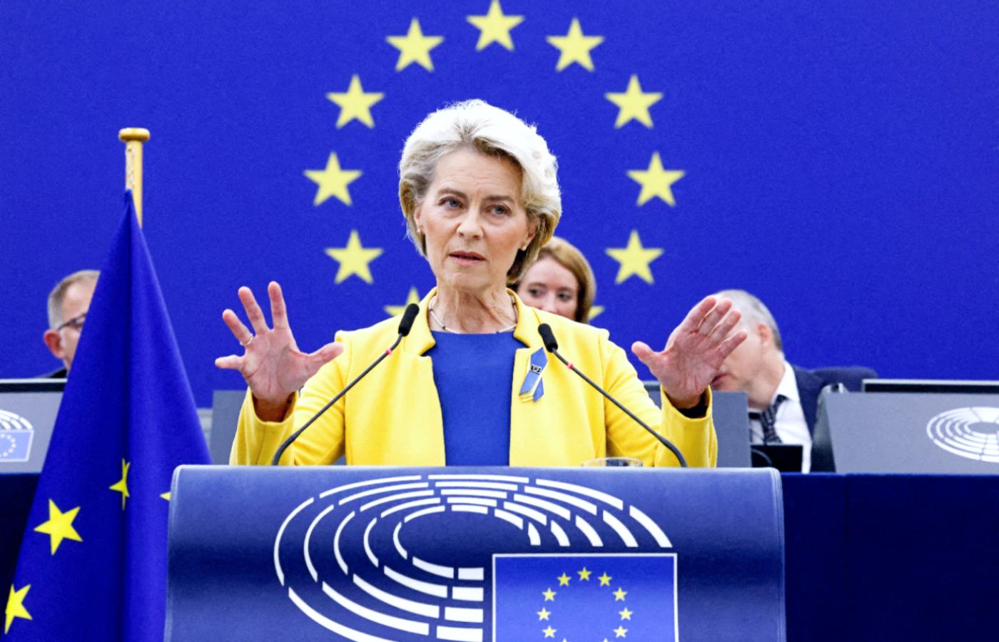 Ursula von der Leyen wygłosiła coroczne „Orędzie o stanie UE”. 14 września 2022 r.