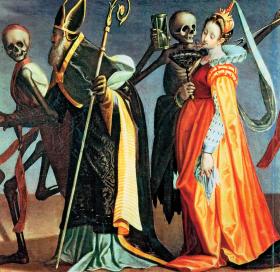 „Taniec śmierci”, obraz nieznanego autora z XVI w.