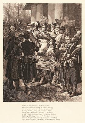Koncert Jankiela, ilustracja do Księgi XII „Pana Tadeusza”, rysunek Michała Andriollego z 1881 r.