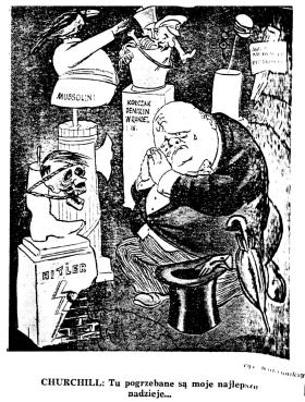 Churchill: Tu pogrzebane są moje najlepsze nadzieje, „Szpilki” 26.11.1950