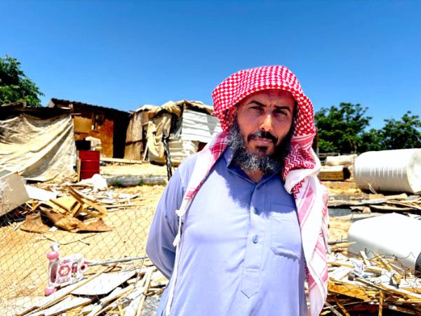 Jusuf, mieszkaniec Khan al-Ahmar