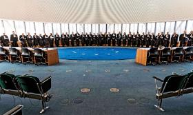 Posiedzenie Trybunału Praw Człowieka w Strasburgu.