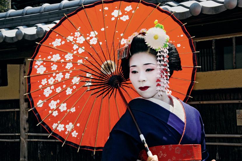 Gejsze pojawiły się w Japonii na przełomie XVII i XVIII wieku.