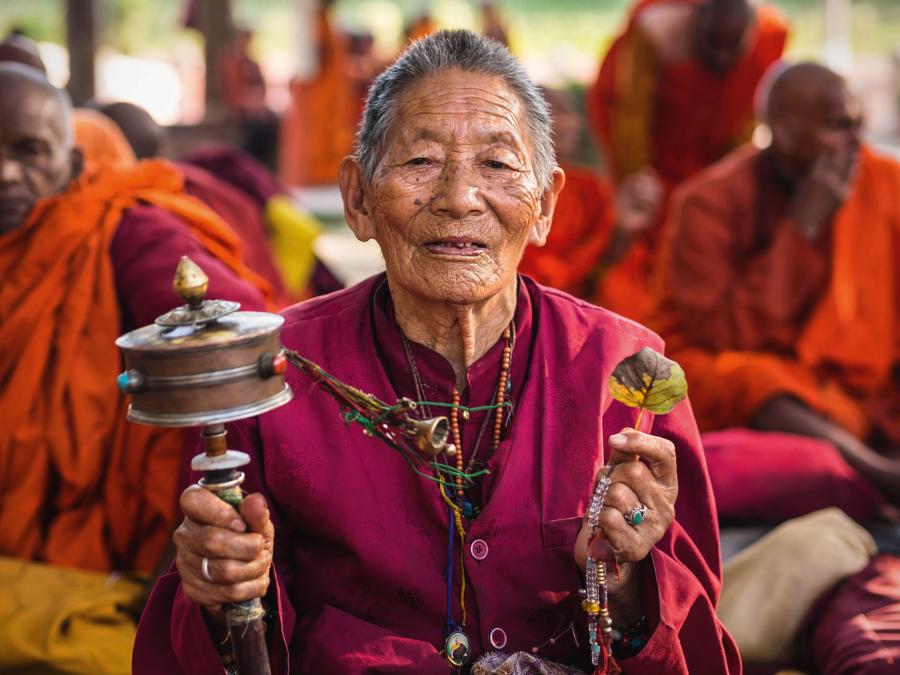 W Tybecie młynek posiada każdy, ale najczęściej modlą się za ich pomocą ludzie starsi.
