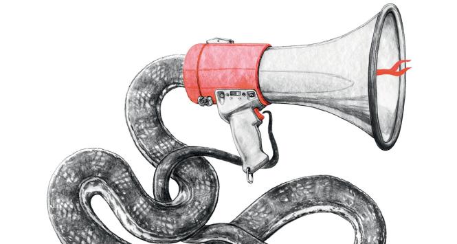 W języku propagandy odmiennie etykietowana jest przemoc grupy własnej i obcej.