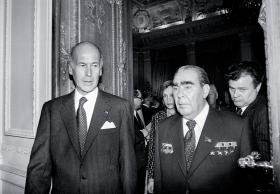 Spotkanie VGE na Kremlu z Leonidem Breżniewem w 1979 r.