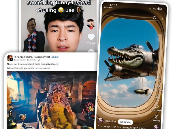 Bombardiro Crocodilo, czyli tzw. włoskie brainroty – piosenki lub filmiki z postaciami wykreowanymi przez AI, wyznaczają najważniejszą w tym roku tendencję w social mediach.