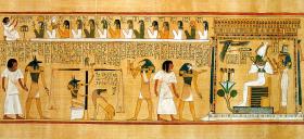 Sąd Ozyrysa nad zmarłymi z egipskiej „Księgi Umarłych”, ok. 1200 r. p.n.e.
