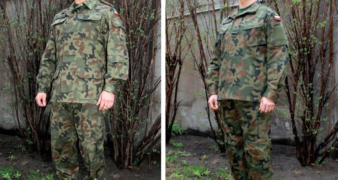 Stary (z lewej) i nowy wzór munduru.