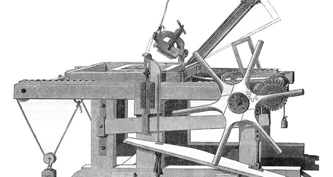 Prasa litograficzna. Akwaforta z pisma „Magasin Pittoresque” 1847 r. W XIX wieku dzięki technikom graficznym rozkwitł rynek magazynów ilustrowanych.