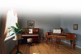 Wnętrze domu–muzeum Jeana Sibeliusa, Hämeenlinna, Finlandia.