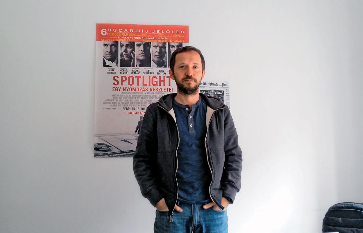 Andras Petho, szef Direkt36, centrum reporterskiego na wzór słynnego Spotlight
