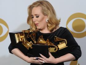 Adele i jej sześć statuetek Grammy