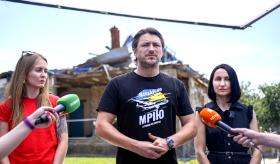 Inauguracja fundacji charytatywnej Serhija Prytuły, Makarów w obwodzie kijowskim