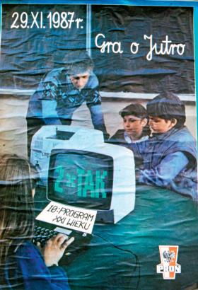 Plakat promujący referendum, 1987 r.