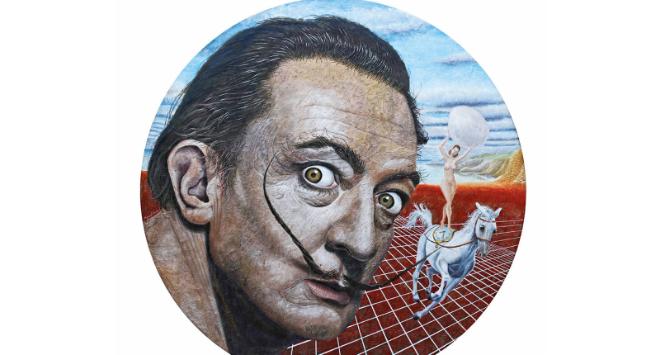 Obraz „Portret Salvadora Dalí” Miguel Rodez, 2016 r.