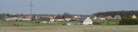 Panorama wsi Leśniewo.